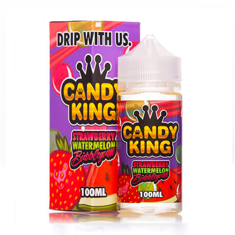 Candy King 100ml Short Fill - Strawberry Watermelon Bubblegum
