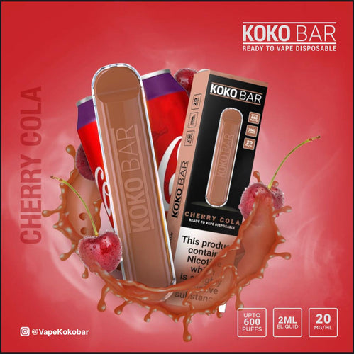 Koko Bar Disposable Pod Device 600 Puff | Cherry Cola