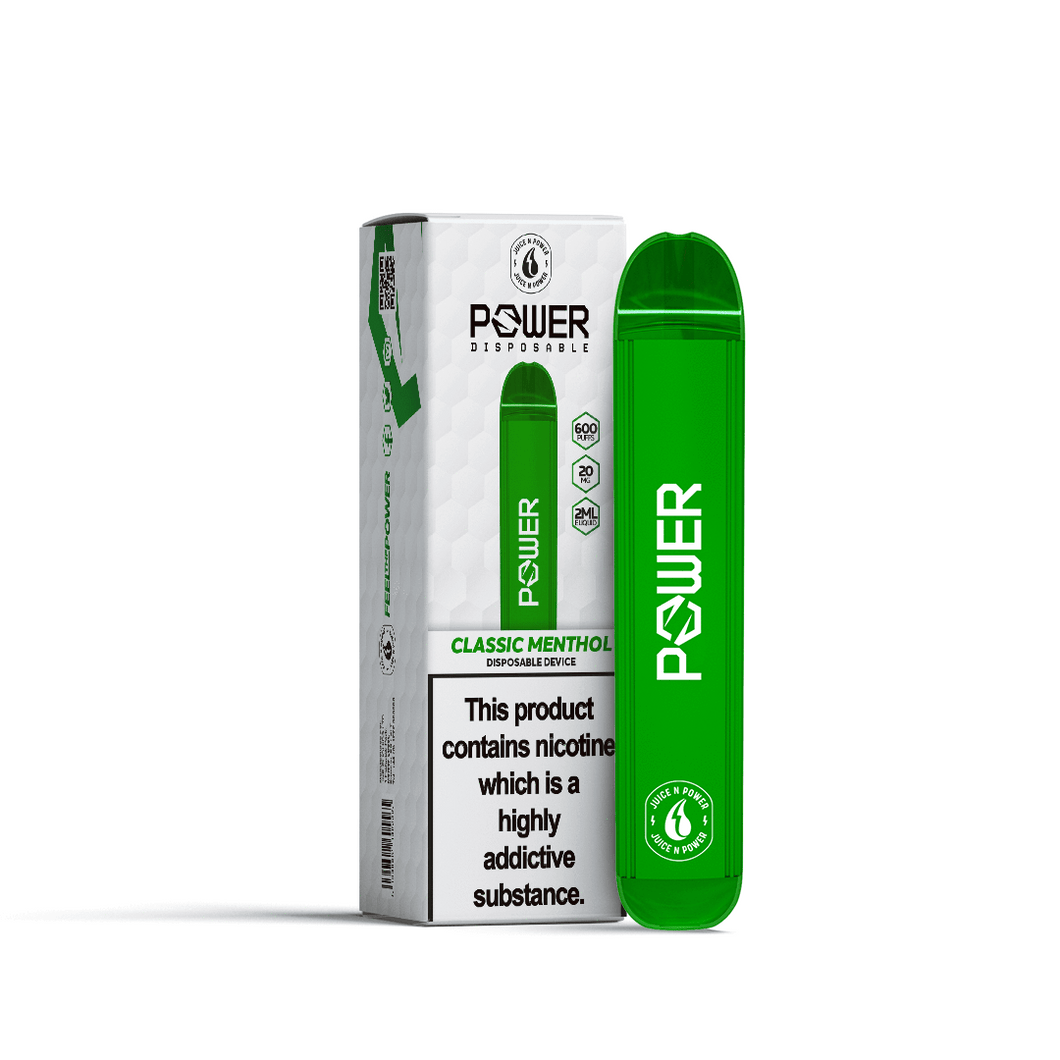 Juice N Power Disposable Pod Device 600 Puff | Classic Menthol
