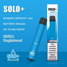Load image into Gallery viewer, Vapeman Solo+ Disposable Pod Device 600 Puff | Energize