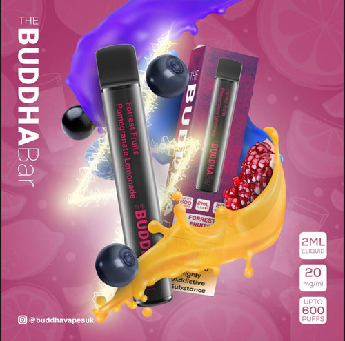 Buddha Bar 600 Puff Disposable Pod Device | Forrest Fruits Pomegranate Lemonade