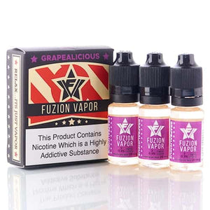 Fuzion Vapor 3X10Ml E-Liquid - Grapealicious E-Liquid