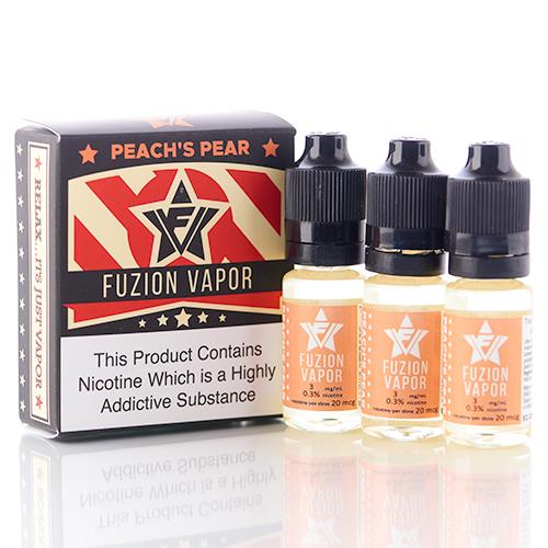 Fuzion Vapor 3X10Ml E-Liquid - Peachs Pear E-Liquid