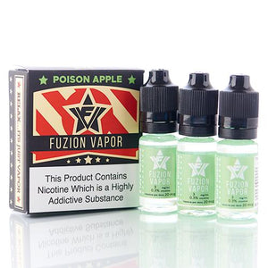 Fuzion Vapor 3X10Ml E-Liquid - Poison Apple E-Liquid