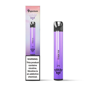 Vapeman Solo Bar Disposable Device 600 Puff | Grape Ice