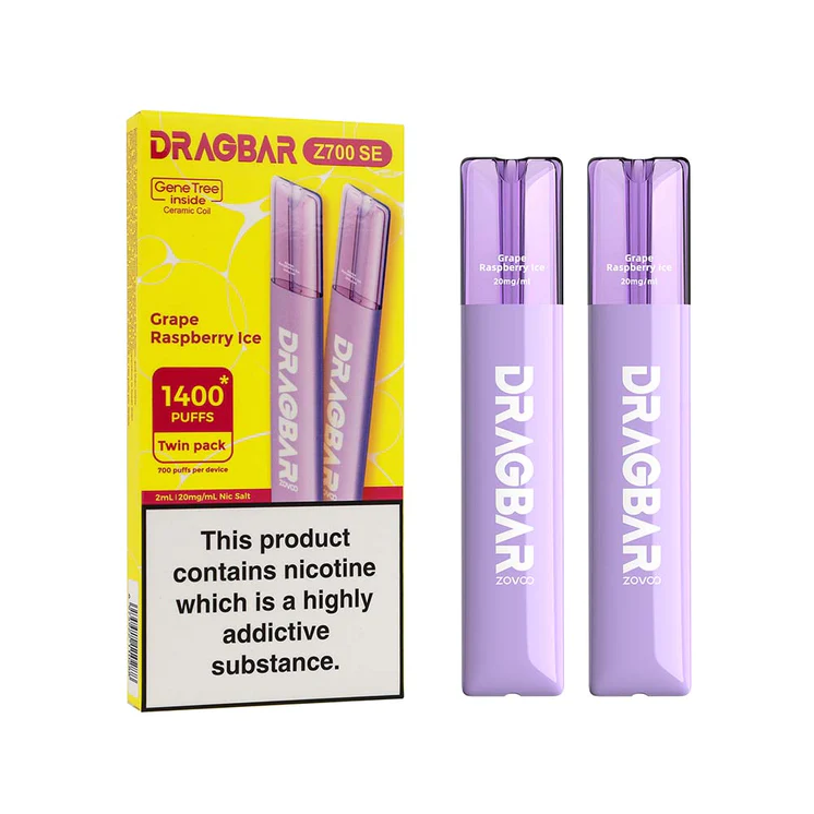 VooPoo DragBar Z700 SE Disposable Device | Grape Raspberry Ice