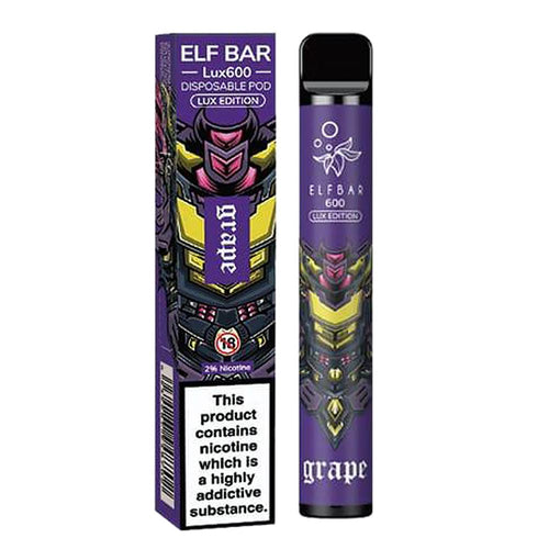 Elf Bar Lux 600 Puff Disposable Pod Device | Grape