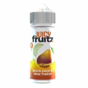 Juicy Fruitz 100ml Short Fill Black Pear & Dew Melon