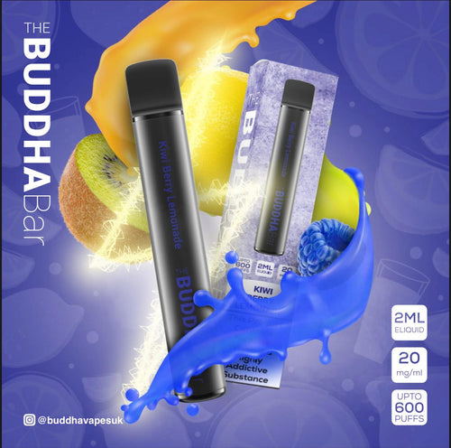 Buddha Bar 600 Puff Disposable Pod Device | Kiwi Berry Lemonade
