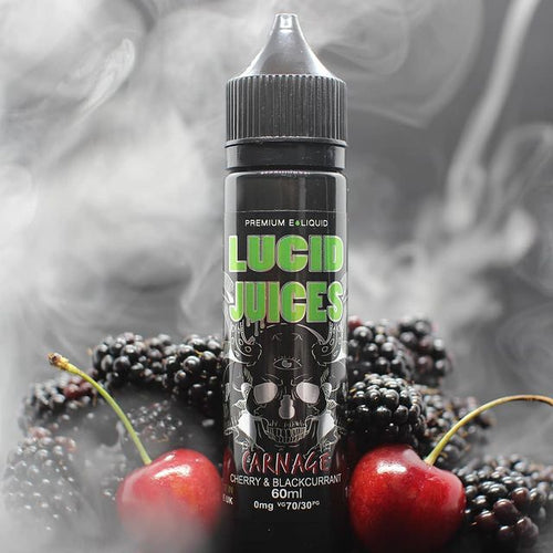 Lucid Juices 50ml Short Fill Carnage (Cherry & Blackcurrant)