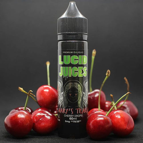 Lucid Juices 50ml Short Fill Mary's Tears (Cherry Drops)