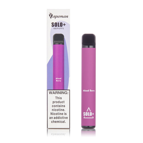 Vapeman Solo+ Disposable Pod Device 600 Puff | Mixed Berries