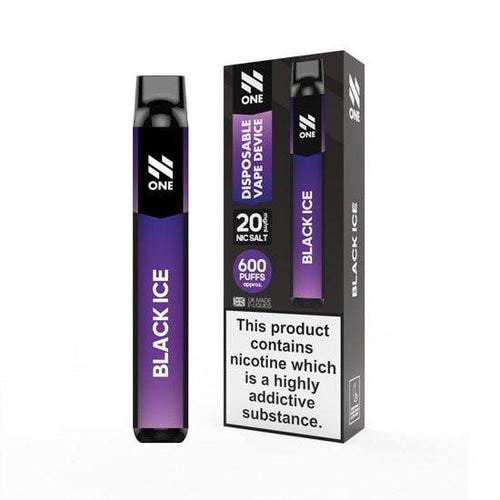 N One Disposable Vape Device 600 Puff | Black Ice