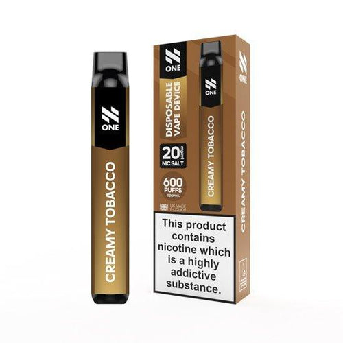 N One Disposable Vape Device 600 Puff | Creamy Tobacco