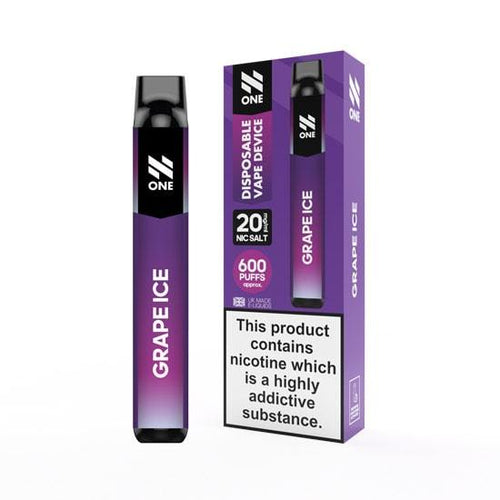 N One Disposable Vape Device 600 Puff | Grape Ice