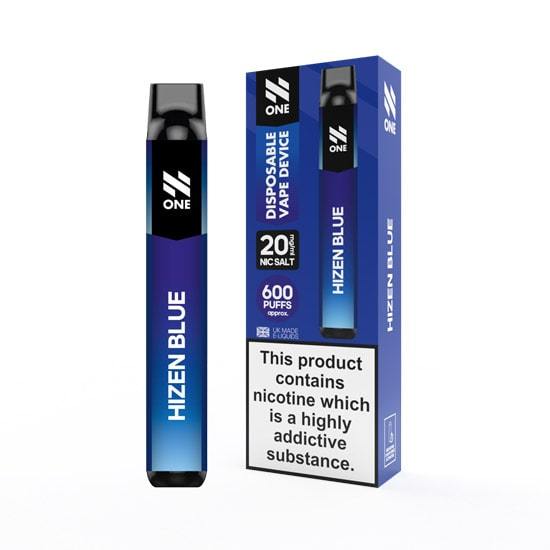 N One Disposable Vape Device 600 Puff | Hizen Blue