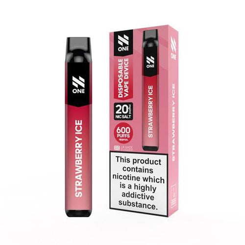 N One Disposable Vape Device 600 Puff | Strawberry Ice