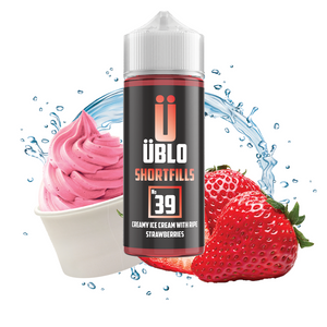 Ublo 100Ml E-Liquid - No 39 | Creamy Ice Cream With Ripe Strawberries