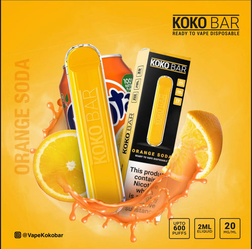 Koko Bar Disposable Pod Device 600 Puff | Orange Soda