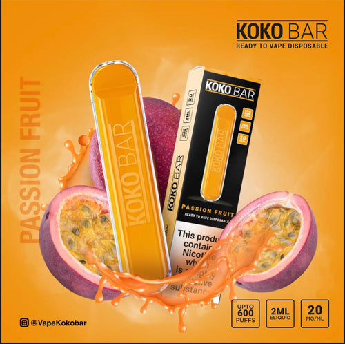 Koko Bar Disposable Pod Device 600 Puff | Passion Fruit