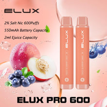 Load image into Gallery viewer, Elux Pro 600 Disposable Pod Device | Peach Blueberry Candy