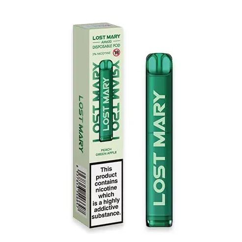 Lost Mary Am600 Disposable Pod Device | Peach Green Apple