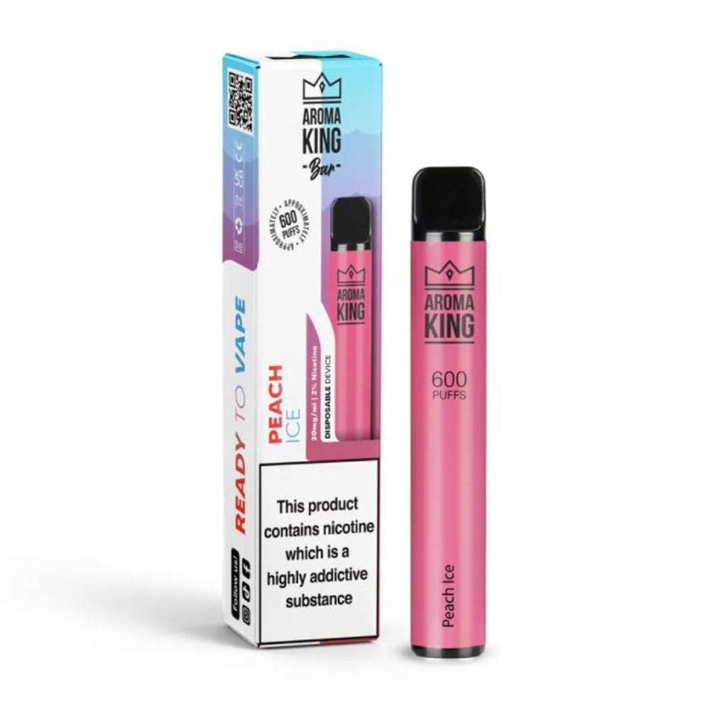 Aroma King Disposable 600 Puff Pod Device | Peach Ice