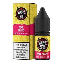 Load image into Gallery viewer, Pear Drops 10Ml E-Liquid By Vape 50