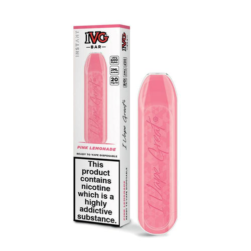 Ivg Bar Disposable Pod Device 600 Puff | Pink Lemonade