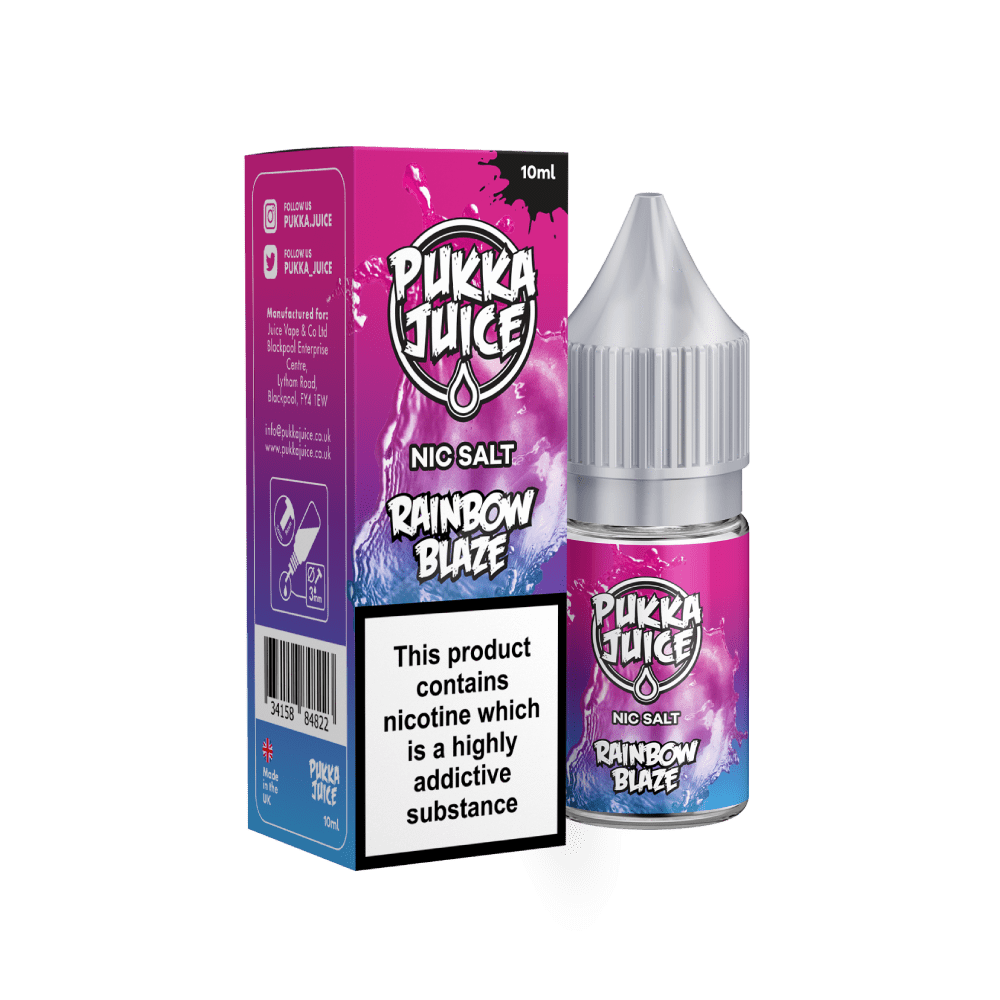 Pukka Juice 10Ml Nic Salts E-Liquid | Rainbow Blaze