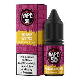 Rhubarb Custard 10Ml E-Liquid By Vape 50