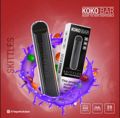 Koko Bar Disposable Pod Device 600 Puff | Skittles
