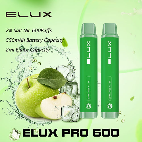 Elux Pro 600 Disposable Pod Device | Sour Apple Ice