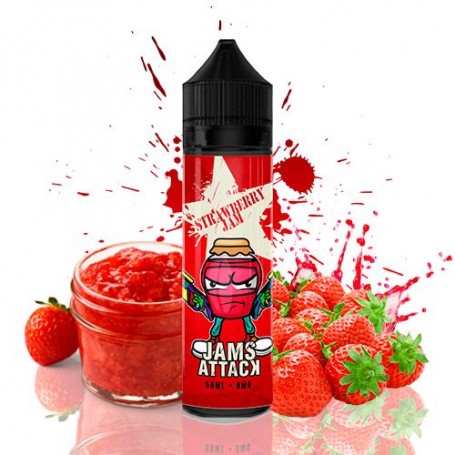 Jams Attack 50Ml Short Fill - Strawberry Jam E-Liquid