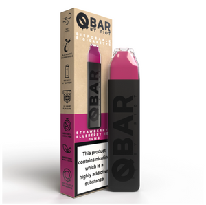 Riot Squad Qbar Disposable Pod Device | Strawberry Blueberry Ice