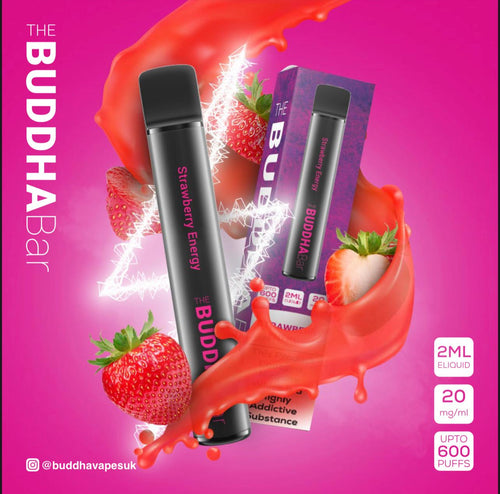 Buddha Bar 600 Puff Disposable Pod Device | Strawberry Energy