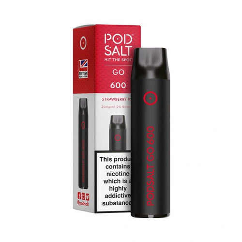 Pod Salt Go 600 Disposable Device | Strawberry Ice