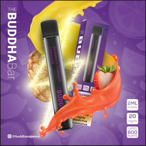 Buddha Bar 600 Puff Disposable Pod Device | Strawberry Pineapple Lemonade