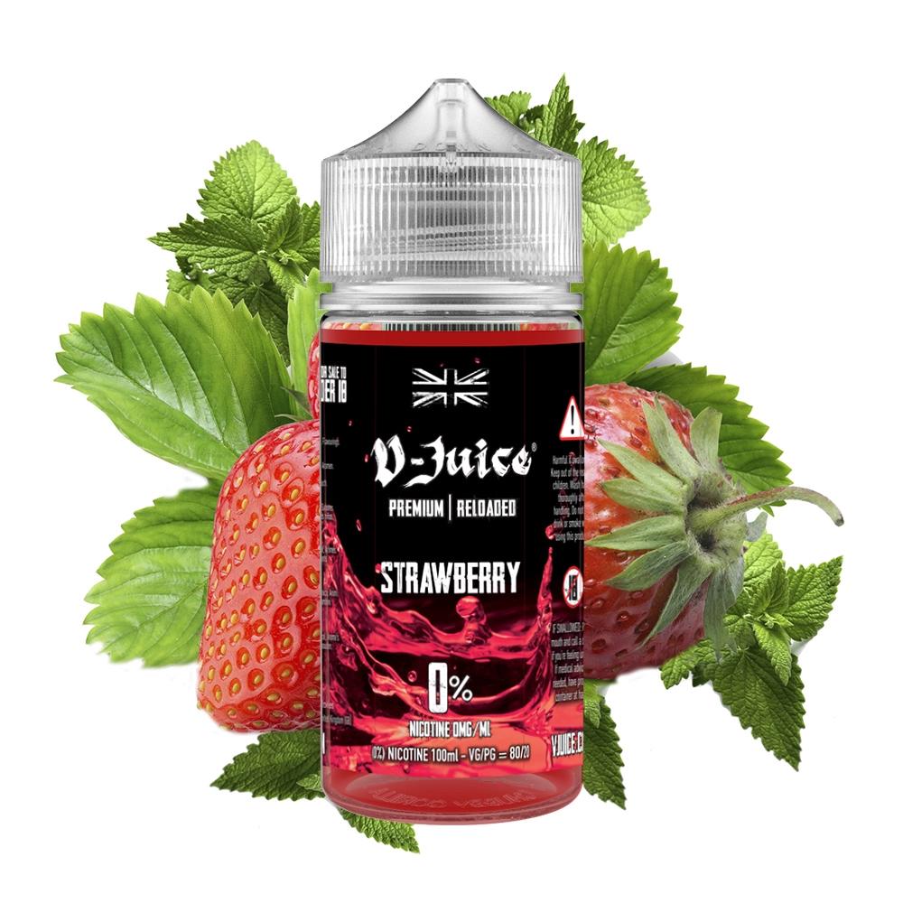 Strawberry 100Ml E-Liquid By V-Juice