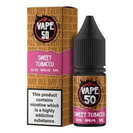 Sweet Tobacco 10Ml E-Liquid By Vape 50