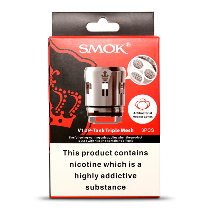 Smok V12 Prince P-Tank Triple Mesh Replacement Coils