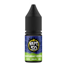Load image into Gallery viewer, Blackcurrant Menthol 10Ml E-Liquid By Vape 50