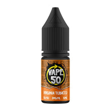 Load image into Gallery viewer, Virginia Tobacco 10Ml E-Liquid By Vape 50