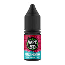 Load image into Gallery viewer, Cherry Menthol 10Ml E-Liquid By Vape 50
