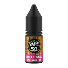 Load image into Gallery viewer, Sweet Tobacco 10Ml E-Liquid By Vape 50