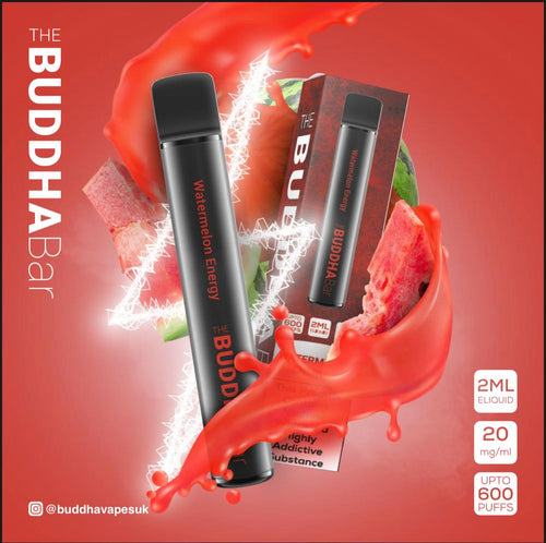 Buddha Bar 600 Puff Disposable Pod Device | Watermelon Energy