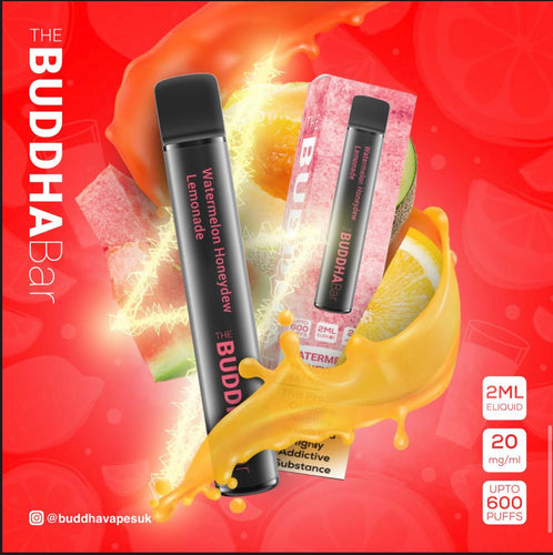 Buddha Bar 600 Puff Disposable Pod Device | Watermelon Honeydew Lemonade
