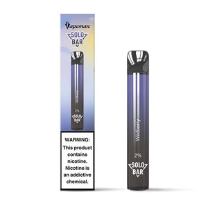 Vapeman Solo Bar Disposable Device 600 Puff | Wildberry