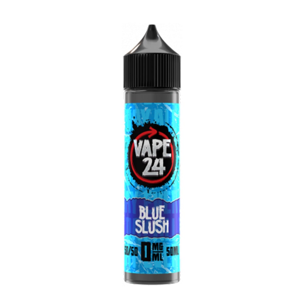 Vape 24 50Ml Short Fill - Blue Slush E-Liquid