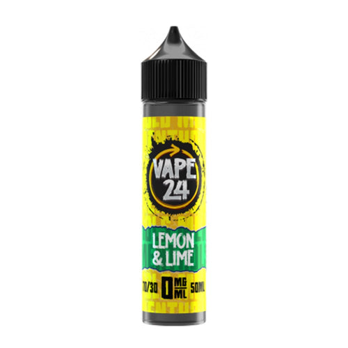 Vape 24 50Ml Short Fill - Lemon & Lime E-Liquid